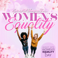 Morado Women's Equality Day Instagram-bericht Template - Page 1
