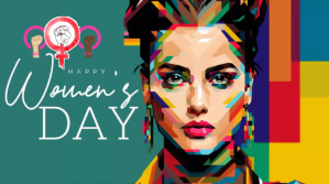 สีเทอร์ควอยซ์ Women's Day Celebration Præsentation Template