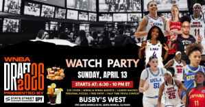 WNBA 2026 Draft Watch Party Instagram Post Facebook Gedeelde Prent template