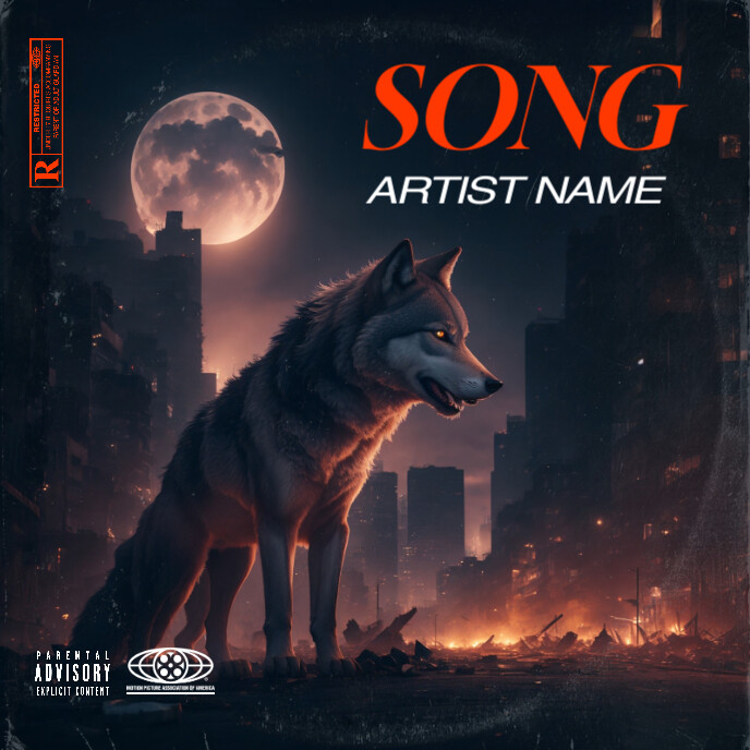 wolf album cover design Template | PosterMyWall