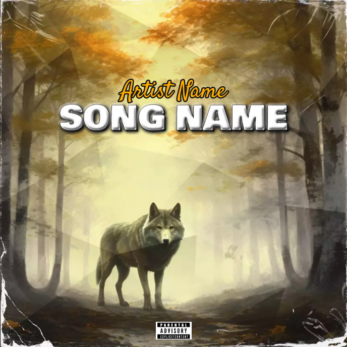 wolf Album Cover music art trap mixtape rap | PosterMyWall