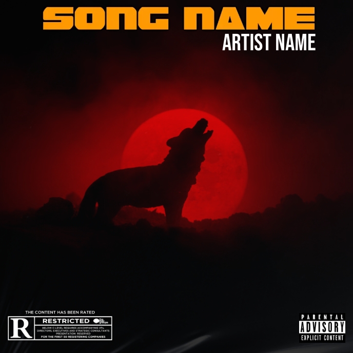 Wolf Album cover template | PosterMyWall