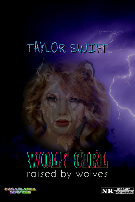 wolf girl template postermywall