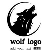 wolf logo template