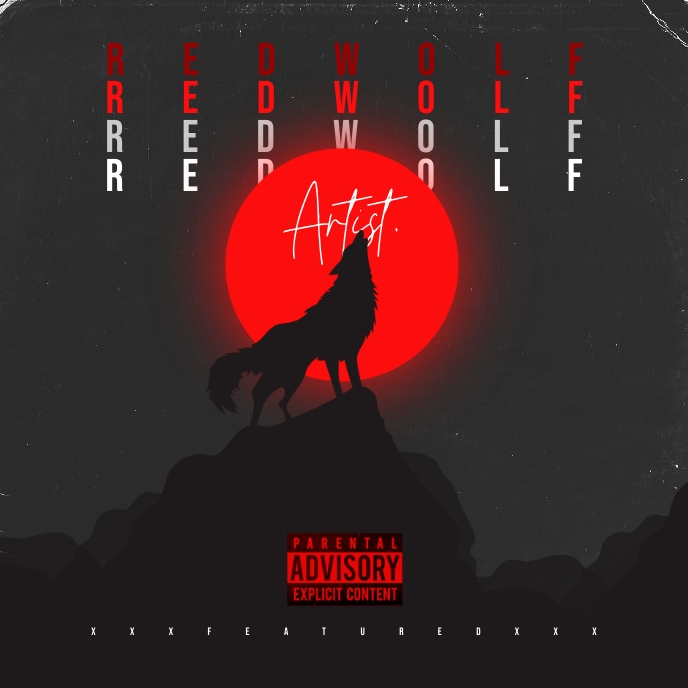 Wolf Modern Album Cover Template | PosterMyWall