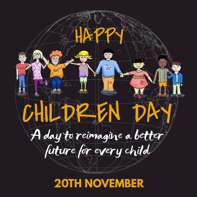 Wolrd Children's day,event Instagram Plasing template