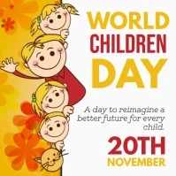 Wolrd Children's day,friendship day Wpis na Instagrama template