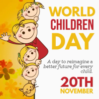 Wolrd Children's day,friendship day Instagram Post template