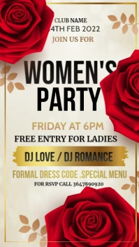 woman's day, party Instagram Story template