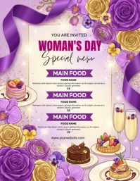 Woman's Day Celebration Flyer template