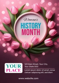 Woman's History Month A4 template