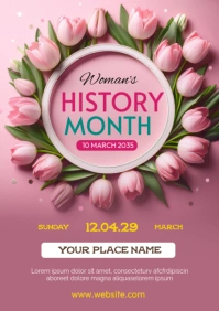 Woman's History Month A4 template