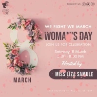 woman’s day, event, 8 march Square (1:1) template