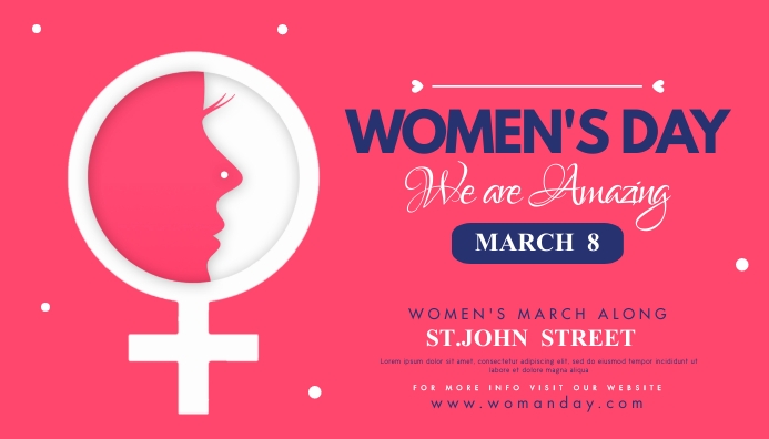 woman's day,women day,event,8 march Nagłowek bloga template