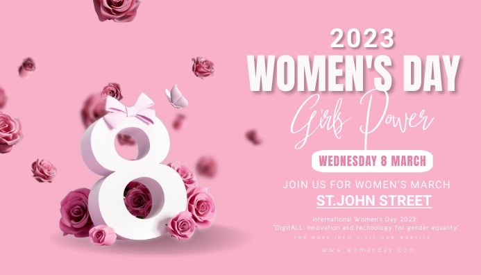 woman's day,women day,event,8 march Blog Header template