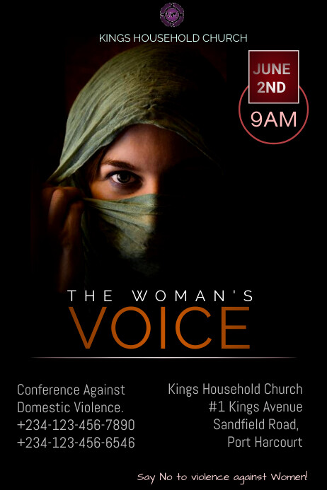 Women Conference flyer Plakat template