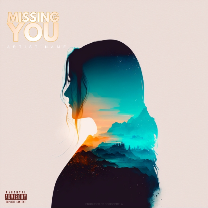 Woman Album Cover Design template