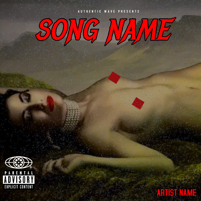 Woman  Album cover template