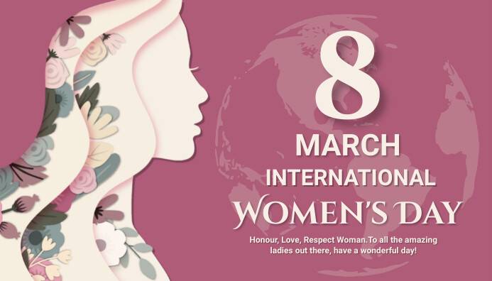 woman day, women's day, sale day, event Nagłowek bloga template