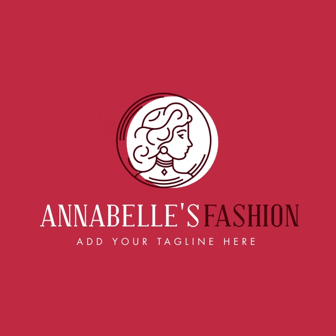 woman fashion icon logo girl icon logo template