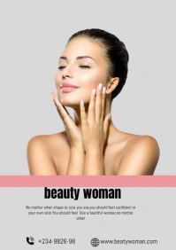 woman flyers A4 template