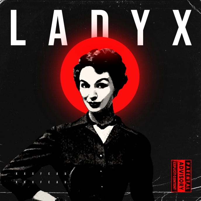 Woman Red Royalty Free Album Cover template