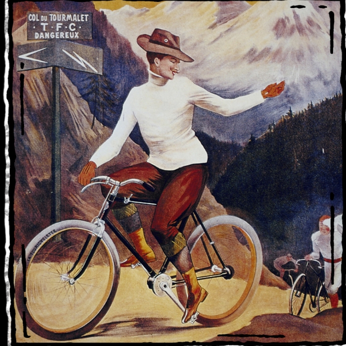 Copy of Woman riding bycicle poster | PosterMyWall