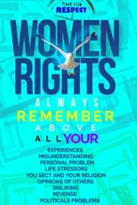Woman Rights Poster Templates Póster
