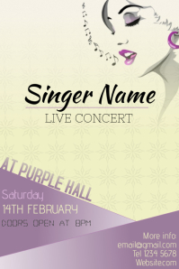 Singer Add Poster Singer Flyer Template | PosterMyWall