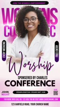 women's church Instagram story template