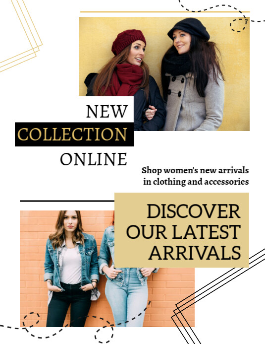Women S Clothing New Arrival Flyer Template Postermywall