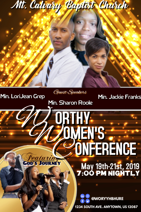 WOMEN'S CONFERENCE 2019 Poster template