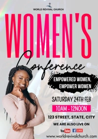 Women's conference A3 template