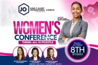 women's conference Poster template