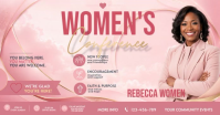 Lyserød Women's Conference Image partagée Facebook Template