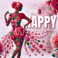 Women's Day 8 March Square (1:1) template