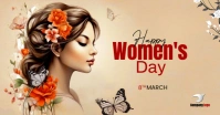 Women's Day 8th March โฆษณาบน Facebook template
