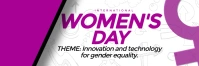 SIMPLE WOMEN'S DAY BANNER template