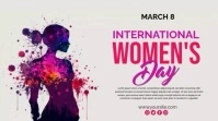 Women's Day Banner Digitalanzeige (16:9) template