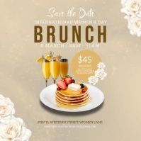 WOMEN'S DAY BRUNCH EVENT DESIGN TEMPLATE Instagram Post