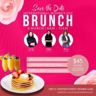 WOMEN'S DAY BRUNCH EVENT DESIGN TEMPLATE Instagram Post