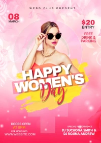 Women's Day Celebration A6 template