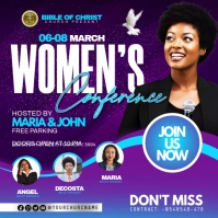 Women's Day church Conference Square (1:1) template
