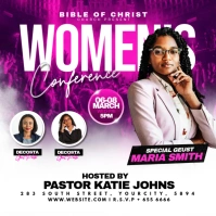 Women's Day church Conference Instagram Post template