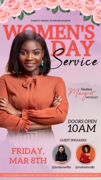WOMEN'S DAY CHURCH EVENT FLYER AD TEMPLATE Instagram Story