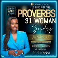 women's day church service instagram post Carré (1:1) template