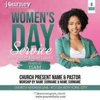 women's day church service sermon event design template Квадрат (1 : 1)