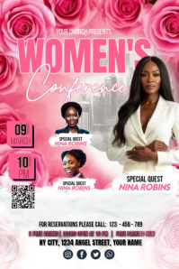 Women's Day Conference Banner 4' × 6' template