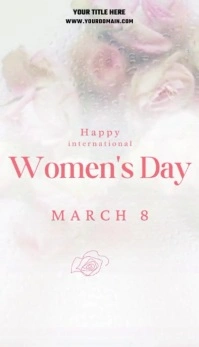 Women's day Business Card template