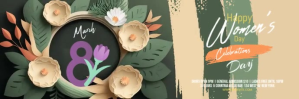 Women's Day Twitter-header template
